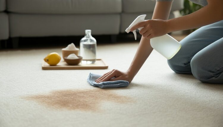 Como tirar manchas do tapete sem esforço com truque caseiro