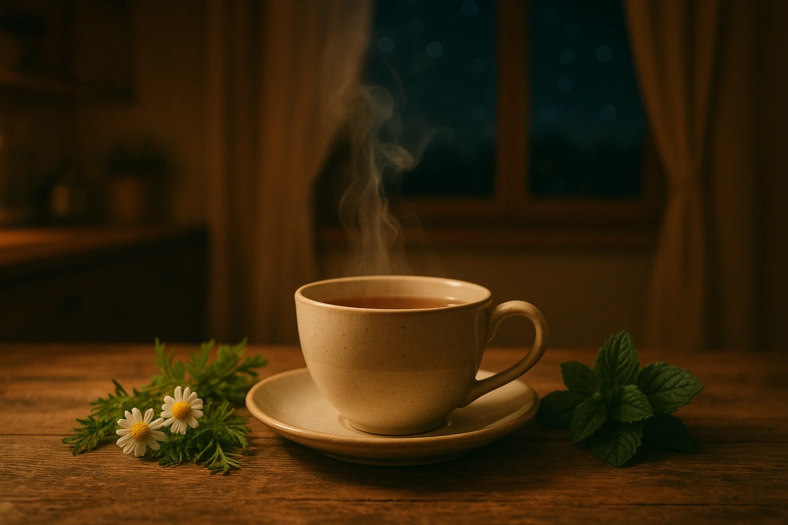 Chá fácil para tomar à noite e acordar leve, sem inchaço