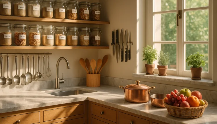 Como deixar a cozinha em ordem e ganhar espaço sem sufoco