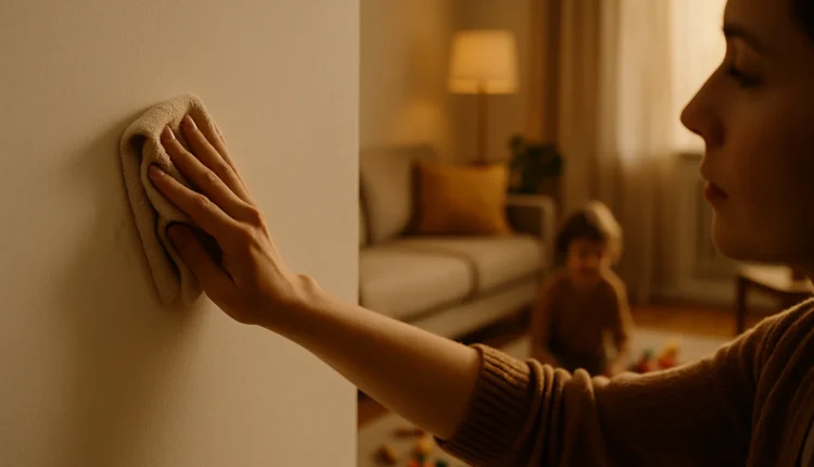 Como remover manchas da parede sem estragar a pintura