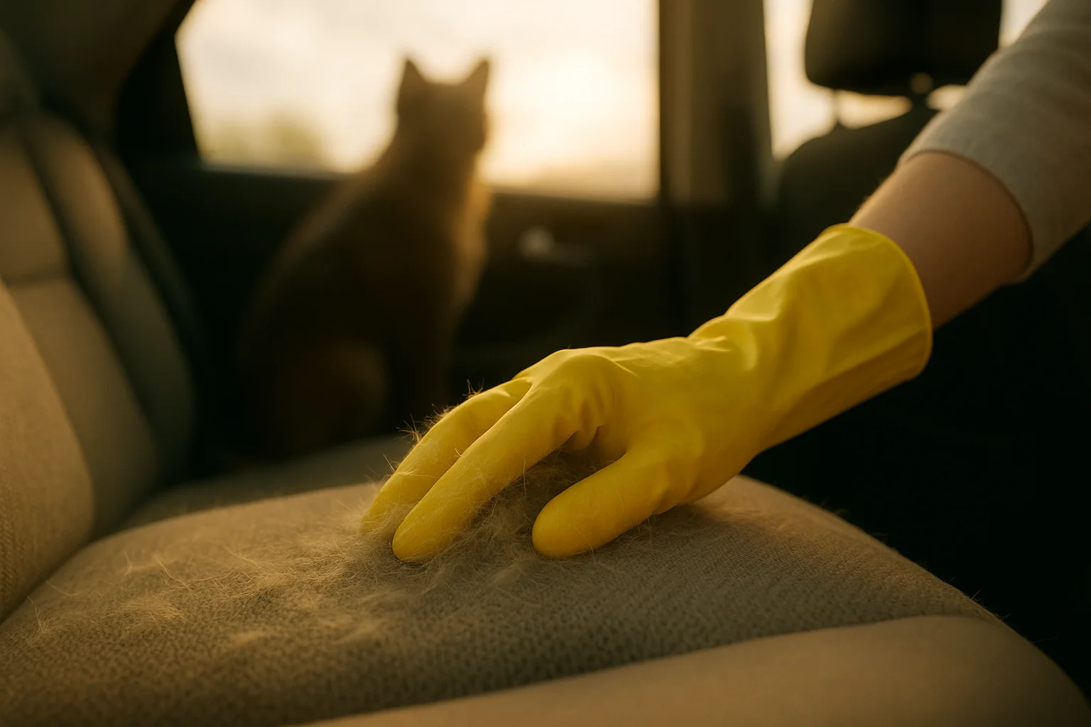 Como tirar pelos de pet do banco do carro sem estresse
