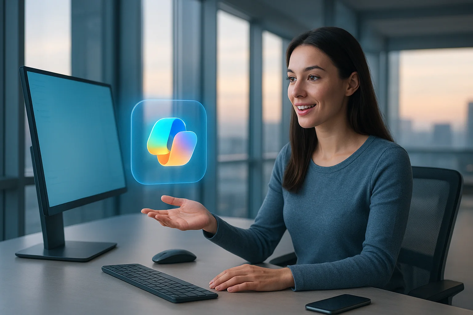 Como usar o Copilot para falar e mostrar sua tela sem mistério