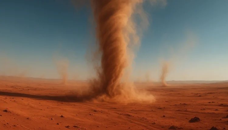 O que os redemoinhos de poeira em Marte contam sobre seus ventos