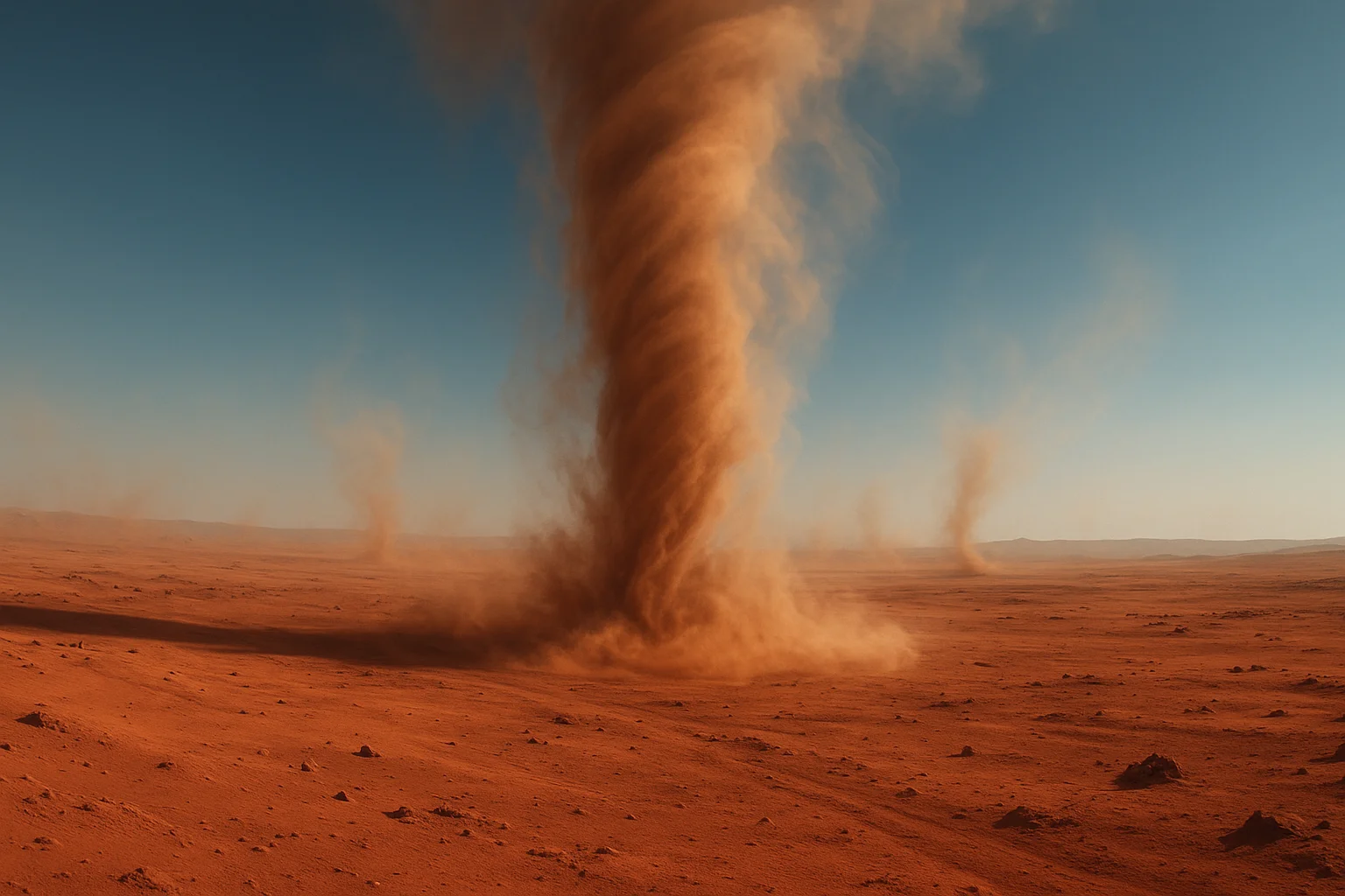 O que os redemoinhos de poeira em Marte contam sobre seus ventos