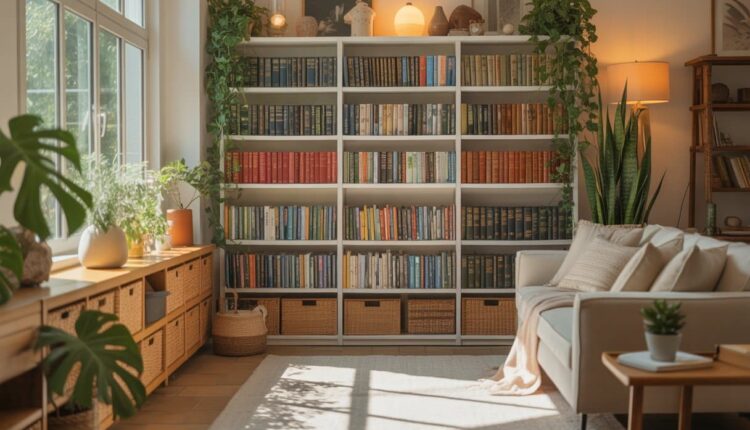 Como arrumei meus livros e deixei minha sala bem mais aconchegante