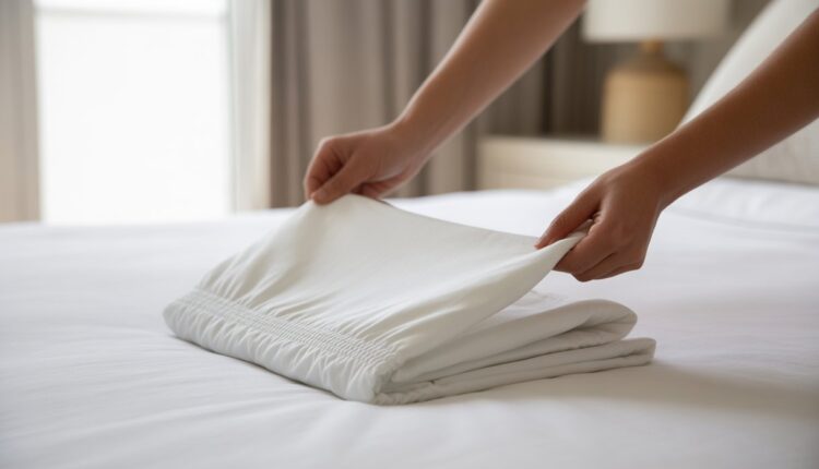 Como dobrar lençol de elástico sem bagunça e rapidinho