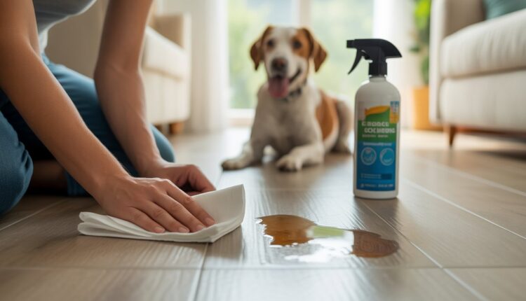 Dica amiga: jeito fácil de tirar cheiro de xixi de cachorro do piso