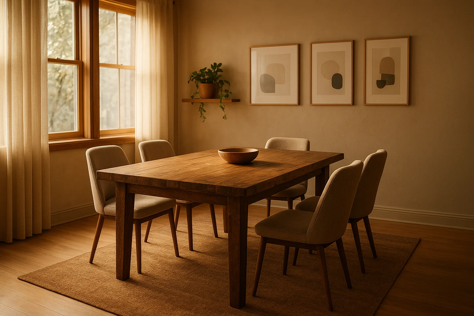 Como montar uma sala de jantar acolhedora sem erro