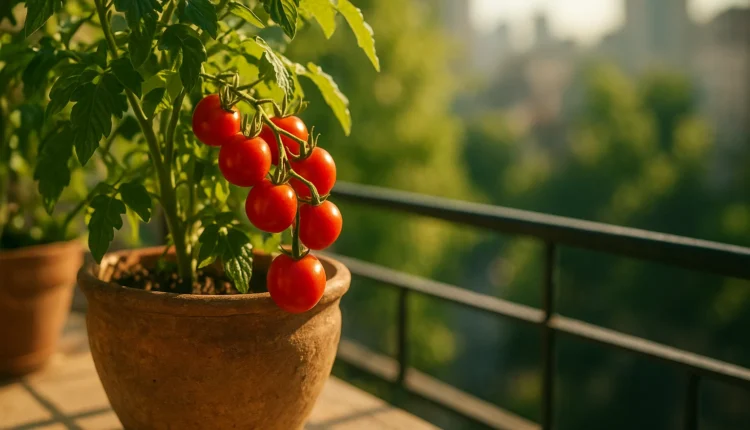 Dica prática para ter tomates fresquinhos no vaso de casa