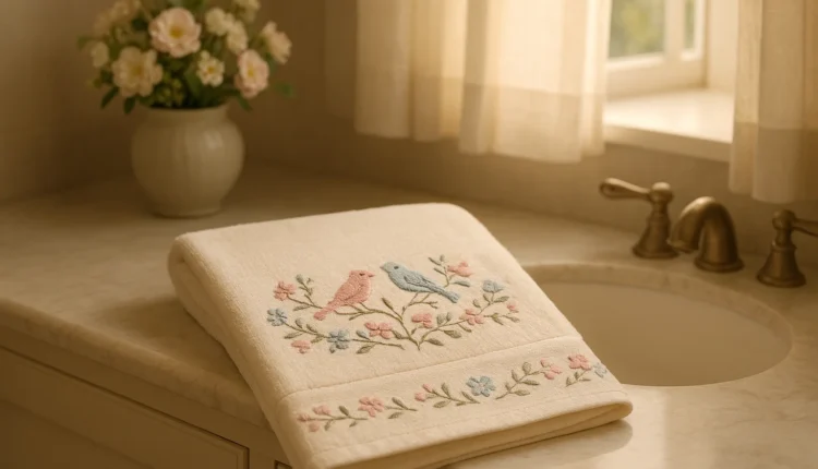 Ideias de desenhos fofos para bordar toalhas de banheiro