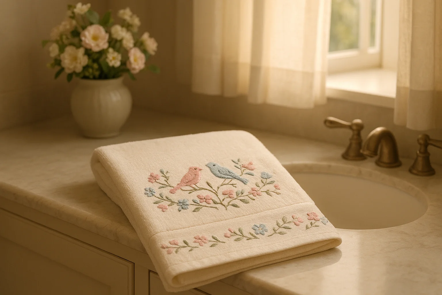 Ideias de desenhos fofos para bordar toalhas de banheiro