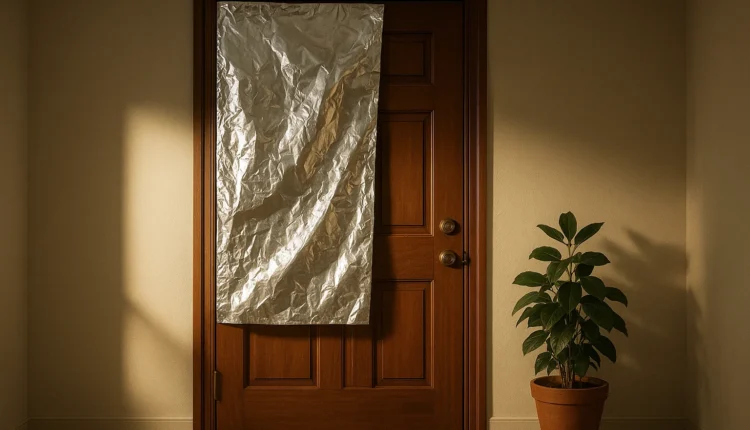 Por que colocar papel alumínio na porta pode facilitar sua vida
